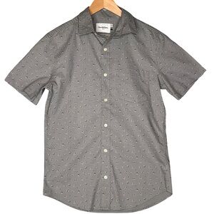 Goodfellow Men's Charcoal Short Sleeve Cotton Shirt Small